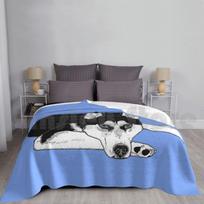 Siberian Husky Blanket Fashion Custom Siberian Husky Dog Sled Huskies Siberian Husky Aheadgraphics Pet Size: 75*100cm, Weight: 230 GSM
