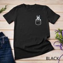 Siberian Husky in Your Front Pocket T Shirt Dog Lover Gifts Unisex T-shirt 1 XL
