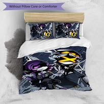 Murder Drones Printed 3PCS Bedding Set Soft Breathable Duvet Cover Pillowcases Set Washable Bedroom Decor Home Gift 135cm*200cm