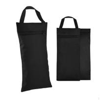 2 Pieces Exercise Sandbag No Filler Weight Bag Unfilled Weighted Training for Gym 420D black
