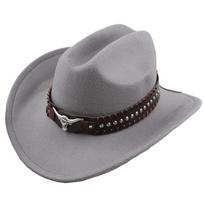 Rivet Western Cowboy Hat Soft Riding Hat Vintage Sun Hat  Party Wear Style G