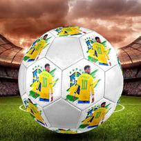 1PC Neymar Pure Brilliance size 5 soccer ball PrahaIndoor Soccer Ball Colorful All Ages Machine Stitched PVC Competition Ready Durable High-Bounce