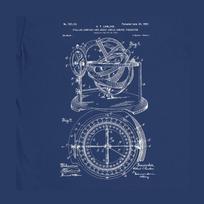 Stellar Compass Patent T-Shirt - Vintage Astronomical Gift for Space Enthusiasts S