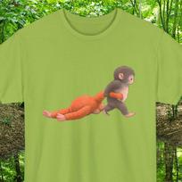 Punch The Monkey Shirt Gift For Fans, PETA Team Punch T-Shirt Gifts, Animal Lover Gifts, Baby Monkey Holding Plush, Baby Monkey Meme Tee 3XL