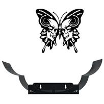 Decorative Wrought Wall Mount Towel Holder, Large Capacity for Kitchen and Bathroom one size juoda