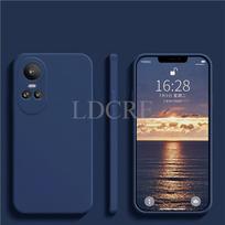 For OPPO Reno 10 Pro Case Liquid Silicone Coque Cover OPPO Reno 10 Pro Plus Case TPU Protective Phone Case OPPO Reno10 Pro Cover Reno10 Pro Plus mėlyna