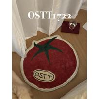 Tomato Shape Carpet Bedside Floor Mat Entrance Doormat Rug For Bedroom Bathroom Floor Mat Dressing Table Foot Mat Home De 40X60CM (1.3X2FT