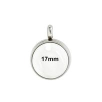 15pcs Curved Glass Living Locket Pendant Floating Locket Necklace For Women Stainless Steel Jewelry Making Reliquary Medallion