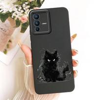 For Vivo V23 Pro Case V2132 Cute Cat Panda Cartoon Cover Soft TPU Matte Phone Case For Vivo V23e V 23 VivoV23 Pro 5G Fundas Bags Vivo V23e