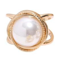 Women Scarf Ring Silk Scarf Ring Clip Faux Pearl Scarf Clasp Elegant Slide Ring Buckle for Shawl Neckerchief Shirt Accessory Large