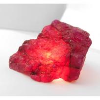 Natural Red Ruby 45 Ct Rough Earth Mined CERTIFIED Loose Gemstone Gift For Dad 46.6 mm approx raudona