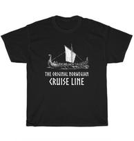 Viking Ship Norse Mythology Graphic Tee Unisex Retro T-Shirt Cool Gift XXL