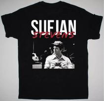 Sufjan Stevens Singer Gift For Fans Black T Shirt Full Size S-5XL SS330 L