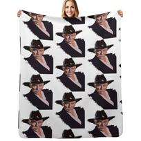 Lee Van Cleef - without background Throw Blanket Multi Purpose Soft Warm Blanket for Home Travel Size: 75*100cm, Weight: 230 GSM