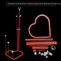 Qingwei Wedding Room Decoration Heart Balloon Table Floating Set Valentine's Day Proposal Confession Wedding Aisle Decoration Wedding Supplies
