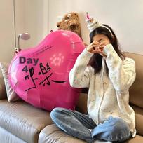 Heart-Shaped Aluminum Foil Balloon for Birthday Party Decoration, Boy Girl Wedding Anniversary Party Decorations, Rose Red Happy Birthday