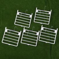 5Pcs Plastic Bird Cages Accessories Cages Fittings Replacement Door Accessory With Spring Wires Plastic Supply Feeder