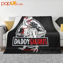 Daddysaurus T Rex Daddy Saurus Ultra-Soft Blanket Quilt Winter Sofa Cover Bed Covers Size: 75*100cm, Weight: 230 GSM