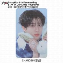 Stray Kids 6th FanMeeting Stay In Our Little House MD Box Tape Benefit Photocard Changbin - Box Tape Photocard