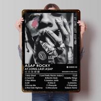 ASAP Rocky At Long Last ASAP Tinplate Posters Customizable Wall Art Retro Vintage Metal Signs for Home Room Custom Plate Garden 20X30CM