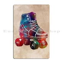 Roller Skates Sport Metal Plaque Poster Club Kitchen Living Room Customize Wall Decor Tin Sign Poster 20X30CM
