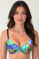 Vivisence damski biustonosz bikini usztywniany na fiszbinach, tropikalny, 80F, model 3232 80F