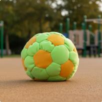 Soccer Sandbag Lightweight Soft Ball Stitching Football for Outside Activity Yellow Yellow Green