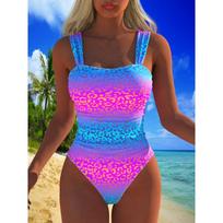 New European and American One-piece Bikini Swimsuit Hard Bag Steel Tray One-piece Swimsuit S