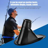 Durable Fishing Rod Holder Stand Bracket for Boat Kayak Canoe Tackle Accessory(Black) juoda