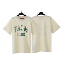 24S cross-border European and American tide brand palm angel joint camouflage letter short-sleeved t-shirt men's and women's American high street S