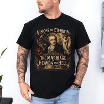 William Blake Shirt: Gothic Literature Tee | Romantic Poet T Shirt | Mystic Art Philosophy Gift for Readers & Writers | Dark academia Top 4XL