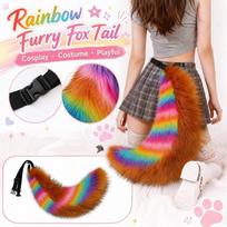 Plush Tail Cosplay Costume Accessory Prop for Halloween and Dress-Up Party One Size ruda