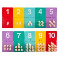 Montessori Counting Peg Board Math Toy Children Counting Stick Number Matching Colour Cognition Sensory Educational Toy for Kids Y5328YY-