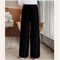 Girls' Wide-Leg Fleece-Lined Pants - Autumn & Winter Fashion 160