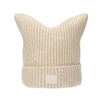 Acne Studios Face Logo Patch Beanie C40426 C40426 OATMEAL MELANGE