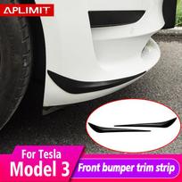 Skirta Tesla -2022 Modelis 3 Modelis Y Automobilio Priekinio Buferio Kampo Antirūšiavimo Juostelė Apsauginis Dangtelis Apdaila Modifikavimas Matte Black Handle black