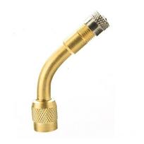 1 Pc 45 90 135 Degree Bend Adaptor Effortless Flexible Copper Tyre Valve Extension Adaptor for Cars Golden 135 Degree