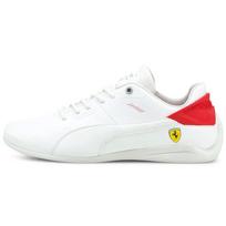 Puma Scuderia Ferrari Drift Cat Delta Vyriški Balti Raudoni Laisvalaikio Batai 306864-02 EU 41