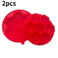Aukščiausios kokybės silikoninis mėsainių kotletų gaminimo įrankis su aštuoniomis ertmėmis tobuloms kotletoms Round red