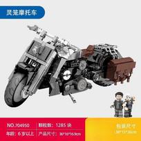 Sembo LING Cage Motorcycle Building Blocks Children Military Assembled Toy Educational Trendy Model Boy Holiday Gift