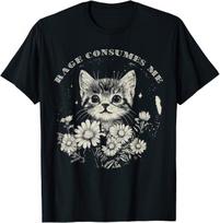 Rage Consumes Me Funny Kitten Cat Lover Gift T Shirt S