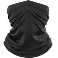 Summer Breathable Cool Mesh Bandana Hiking Hunting Cycling Running Tube Scarf Ski Sports Neck Warmer Half Face Mask Men Women juoda