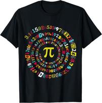 BEST! Funny Pi Day Spiral Pi Math Tee for Pi Day 3.14 Tee S-3XL XXL