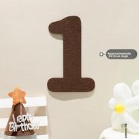 MODUO Birthday Scene Decoration Balloon, Thickened Non-Woven Fabric Number 1 for Birthday