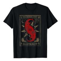 Camiseta Slipknot Black Tarot Card Goat S