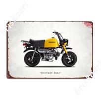 The Monkey Bike Poster Metal Plaque Decoration Wall Decor Home Club Party Tin Sign Poster 20X30CM