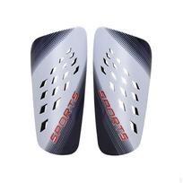 2 Pieces Soccer Shin Guards Ergonomic Fit InsertStyle Pads Impact Resistant Football Leg White-blue M