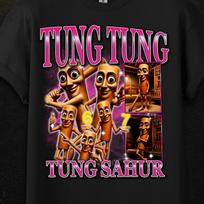 Tung Tung Tung Sahur T Shirt, Ballerina Cappiuccina, Brainrot T Shirt, Italian Brainrot, Triple T Merch 2XL