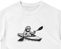 Kayak Adventure Sloth Tee ,Unisex, Animal Lover Shirt, Funny Animal T-shirt, Gifts For Him, Gifts for Her 3XL