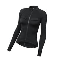 Winter Women Riding Jacket Fleece Lined Warm Biker Coat with Thumb Hole Weather Protection Removable Padding Yoga M